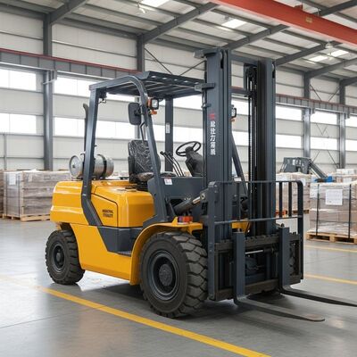 製品 重荷フォークリフト 電動 ディーゼル ガソリン 電力源 堅牢な工業用材料処理作業のために設計