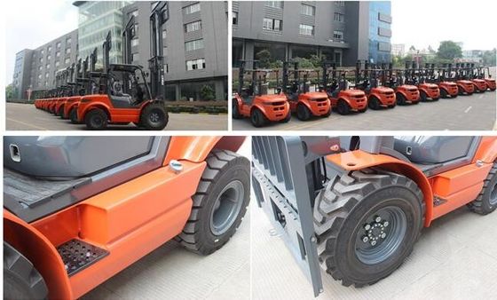 4WD 4X4をフォークリフト3000mmの起伏の多い地形の2.5トンの釣り合わせなさい