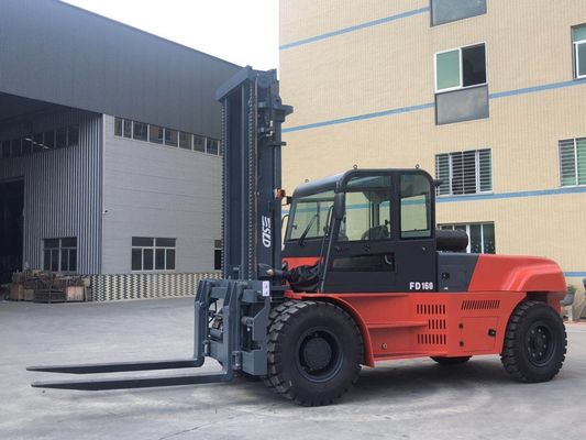 FD160 16t 3.5kの物品取扱いの側面の転位のフォークリフトの積込み機