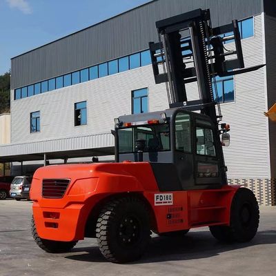 FD160 16t 3.5kの物品取扱いの側面の転位のフォークリフトの積込み機
