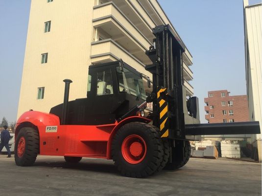 FD250 25tのロール熊手の油圧装置が付いている頑丈なフォーク トラック