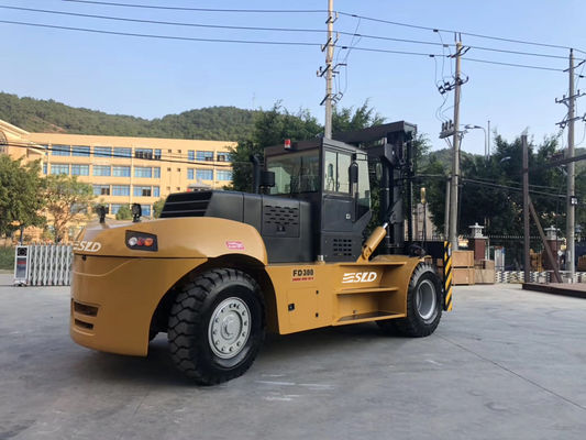 FD300ロール熊手が付いている重量物運搬のフォークリフトの上昇トラック30トンの