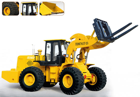 175kw 3430mmのマスト ブロックのフォークリフトの積込み機を持ち上げる23トン