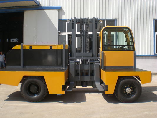 FDS80 3600mmのマスト17k 8Tの狭い通路の側面の積込み機のフォークリフト
