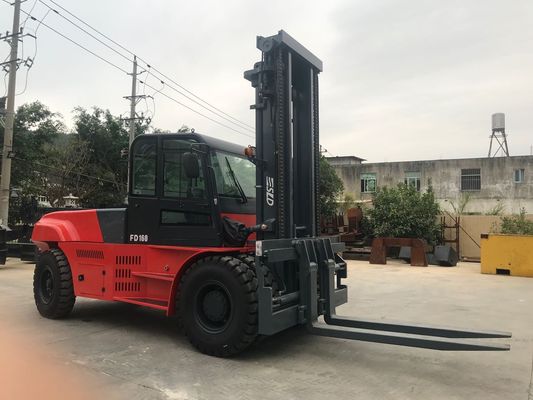 容器の上昇のトラックのためのディーゼル作動させた16トンの重量物運搬のフォークリフト