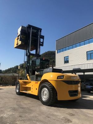 重量物運搬のフォークリフト25t 28のトン電子Powershiftを扱う物質的な容器