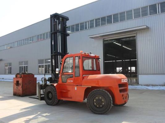 ディーゼル フォークリフト600mmの負荷中心10トンの定格負荷ISUZUエンジンの