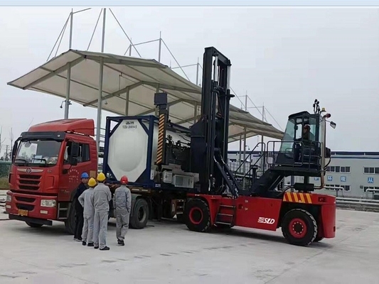 レッド 新しいコンテナ処理設備 71400 kg の卸荷容量
